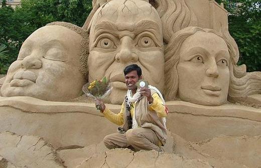 Kids Sand Sculptures