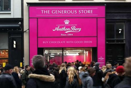 Denmark's Generous Store 'Sells' Chocolates For Good Deeds