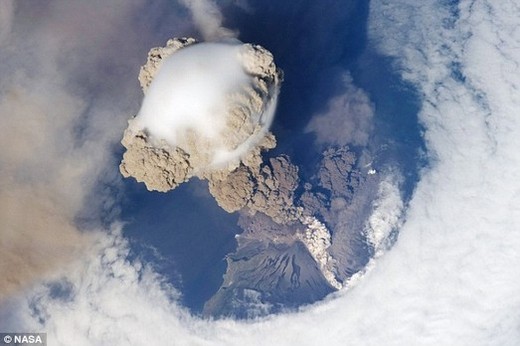 Erupting Volcano Captured On Camera From Space