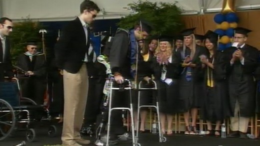 Exoskeleton Enables Paraplegic Student To 'Walk' At Graduation