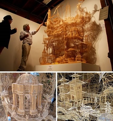 35 Years +100,000 Toothpicks +3,000 Hours = One Amazing Sculpture