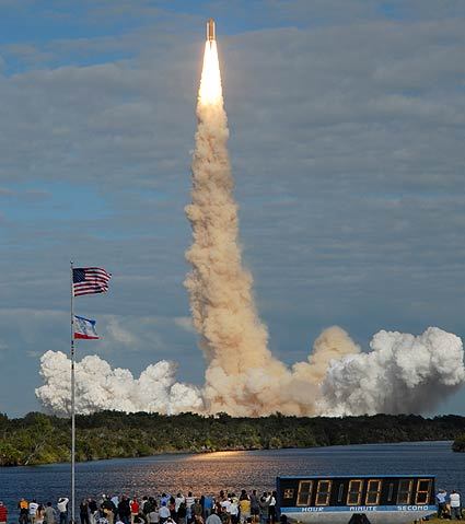 Shuttle Atlantis Lifts Off For Final Mission
