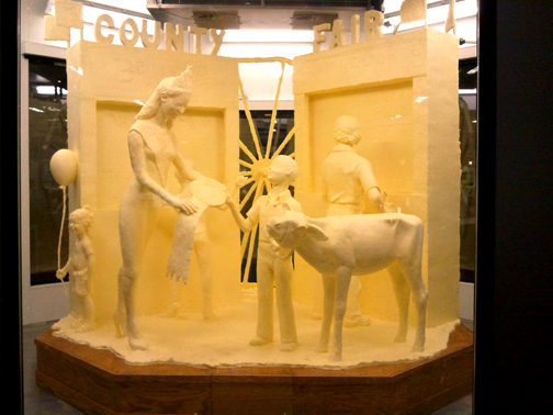 1,000-Pound Butter Sculpture Finds A Second Calling - As Source Of Green Energy!