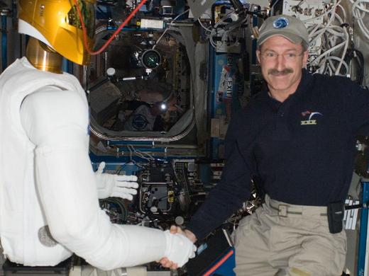 Robonaut 2 Makes Space History With Firm Handshake!